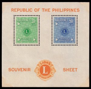 Philippines Scott C72a Souvenir Sheet (1950) Mint NH F Q