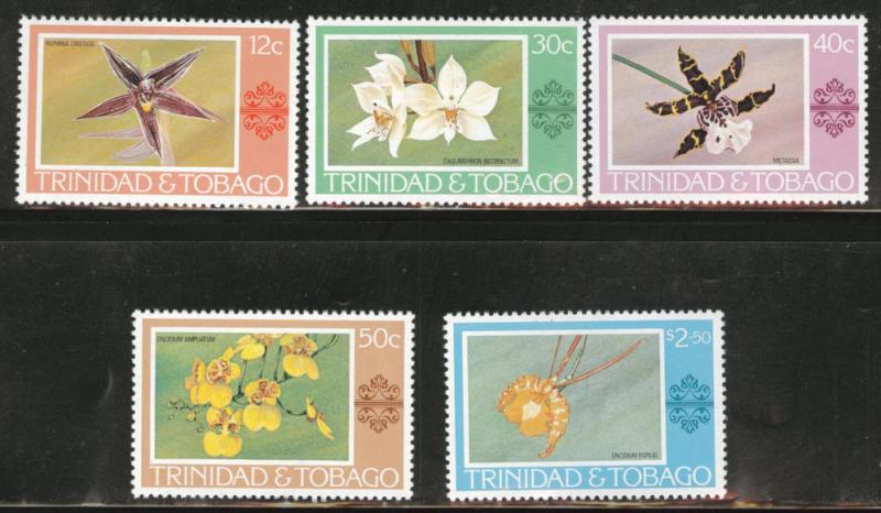 Trinidad & Tobago Scott 284-288 MNH** Flower set CV$10.95