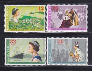Samoa 446-449 Set MNH Queen Elizabeth (A)