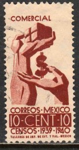 MEXICO 753, 10¢ Census, 1940. Used. F-VF. (455)