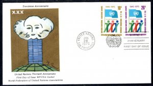 UN New York 260-261 Anniversary WFUNA U/A FDC