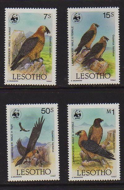 WWF Groth G034 Lesotho Sc 512-515 1986  MNH