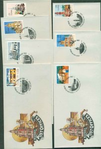 Australia 1982 Historic Post Offices 7xFDC lot50834