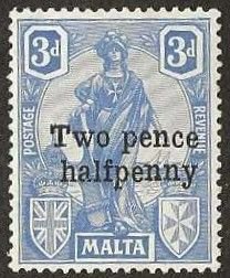 Malta Sc. 115 mint, hinged,  1925.  (M322)