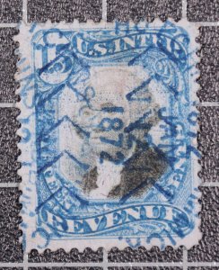 Scott R110 15 Cents Revenue Used Nice Stamp Cut Cancel SCV $35.00