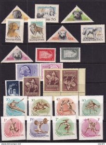 Hungary 1956 Complete year  Sc 1148-69 MNH 1 stamp is MH 16038