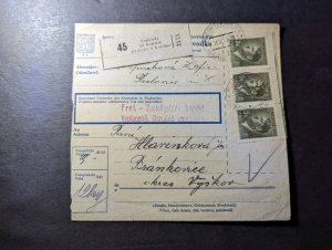 1943 Germany Bohemia Moravia Postcard Cover Pantowitz to Brankovice