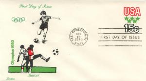 1979 Soccer Olympics SE U596 Lorstan FDC