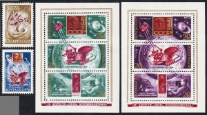 Russia Scott 4070-4071, 4072-4073 Souvenir Sheets (1973) Mint NH VF C