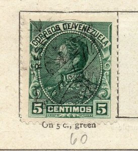 Venezuela 1899 Early Issue Fine Used 5c. Optd NW-169104