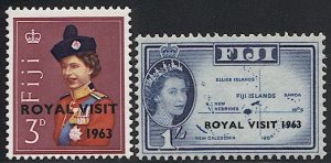 FIJI  1963 Sc 196-97 Mint LH  VF, Royal Visit set of two