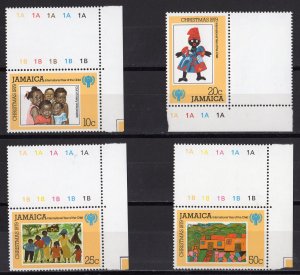 Jamaica 1979 Sc#461/464 YEAR OF THE CHILD (ICY) - CHRISTMAS Set (4) MNH