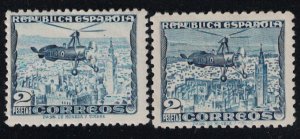 Spain  C72A-C72B  Autogiro over Seville 1938-9 MH Scv  $ 23.25