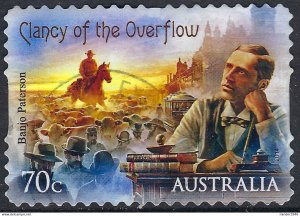 AUSTRALIA 2014 QEII 70c Multicoloured, Bush Ballads-Clancy of the Overflow Se...