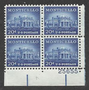 #1047  20c Monticello