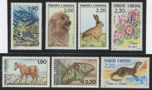 Andorra (French) #354-356/393-394 Mint (NH) Single (Complete Set) (Wildlife)