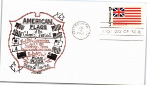 1968 FIRST DAY COVER AMERICAN FLAG SERIES ARTOPAGES CACHET GRAND UNION FLAG