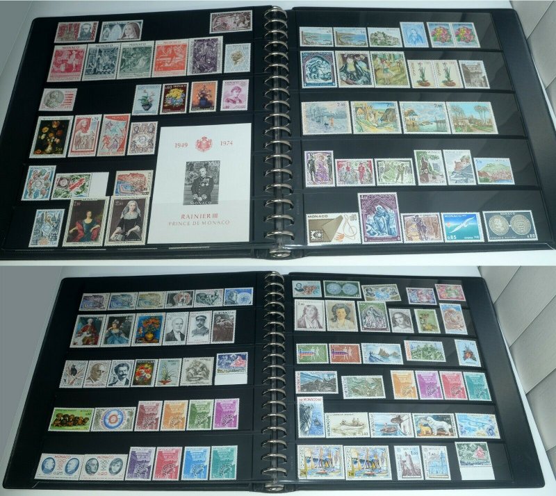 MONACO Postage Album Stamp Collection EUROPE Mint LH NH