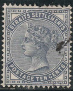 Straits Settlements  #51  Used CV $1.50