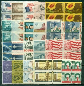 20 DIFFERENT SPECIFIC 4-CENT BLOCKS OF 4, MINT, OG, NH, GREAT PRICE! (25)