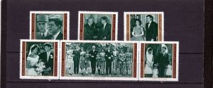 MANAMA 1971 FAMOUS PEOPLE/JOHN F KENNEDY SHORT SET OF 6 STAMPS PERF. MNH