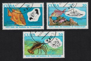 Caribic Fish Lobster 3v 1990 CTO SG#3534-3536