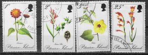 PITCAIRN ISLANDS SG107/10 1970 FLOWERS FINE USED