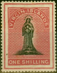 Virgin Islands 1868 1s Black & Rose-Carmine SG21 Good MM (2)