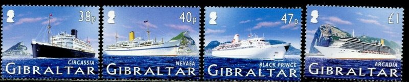 GIBRALTAR Sc#1021-1024 2005 Cruise Ships Complete Set OG Mint NH