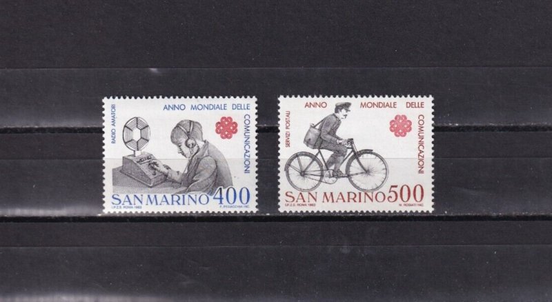 SA04 San Marino 1983 World Communications Year mint stamps