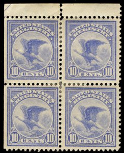 USA F1 F/VF to XF OG Hr, Block, both right stamps are SUPERB,  super fresh bl...