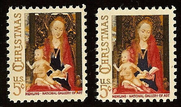 1321 - Multiple Color Shift Error / EFO Madonna & Child Mint NH