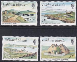 Falkland Islands # 310-313, Early Settlements, NH, 1/2 Cat.