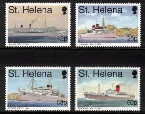 ST HELENA 1995 Union Castle Mail Ships; Scott 666-69, SG 710-13; MNH