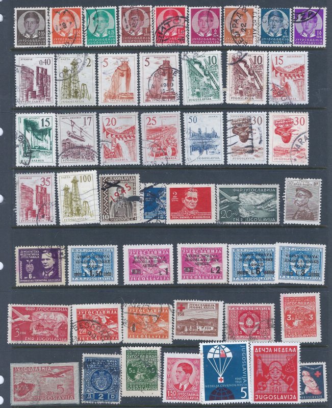 YUGOSLAVIA 96 STAMPS STARTS AT A LOW PRICE