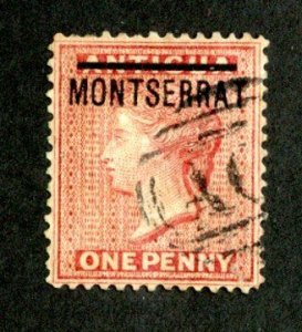 511 BCX Monserrat 1876 Scott # 1 used (Offers welcome)