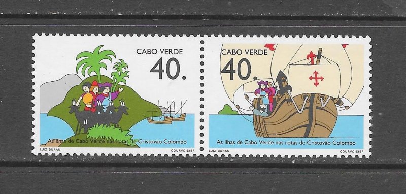 CAPE VERDE #617a COLUMBUS AT CAPE VERDE MNH