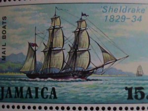 JAMAICA-1974-SC#382a ROUTH OF THE MAIL BOATS MNH-S/S-VF WE SHIP TO WORLD WIDE
