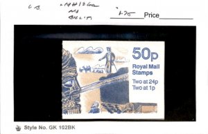 Great Britain, Postage Stamp, #MH126a Booklet Mint NH, 1970 Machins Queen (AB)