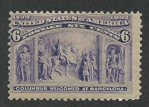 235 Unused,  6c. Columbian, scv: $55