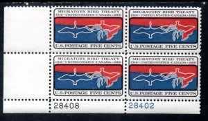 US Scott #1306, Plate block of 4, #28408,28402 LL