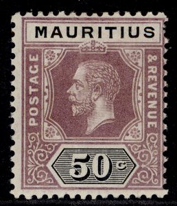 MAURITIUS GV SG200, 50c dull purple & black, M MINT. Cat £50.