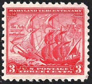 SC#736 3¢ Maryland Tricentennial (1934) MNH