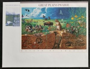 U.S. Used #3506 34c Great Plains Sheet of 10 ArtMaster First Day Cover