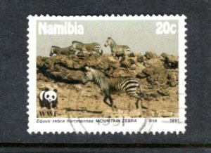 NAMBIA 694 Four Zebras  WWF
