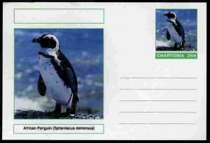 CHARTONIA, Fantasy - African Penguin - Postal Stationery Card...