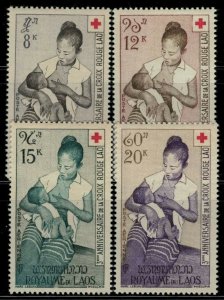 ZAYIX - Laos C31-C34 MNH Red Cross Women Family 032322SM55M