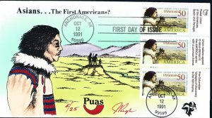 Pugh Designed/Painted Asians Cross Bering Sea FDC...17 of ONLY 25 created!!