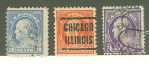 United States #438-440 Used Single