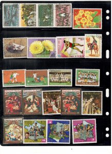 GUINEA COLLECTION ON STOCK SHEET MINT/USED